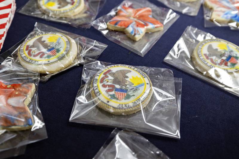 Decorated cookies were offered Wednesday, July 23, 2025, at Senator Li Arellano’s office ribboncutting.