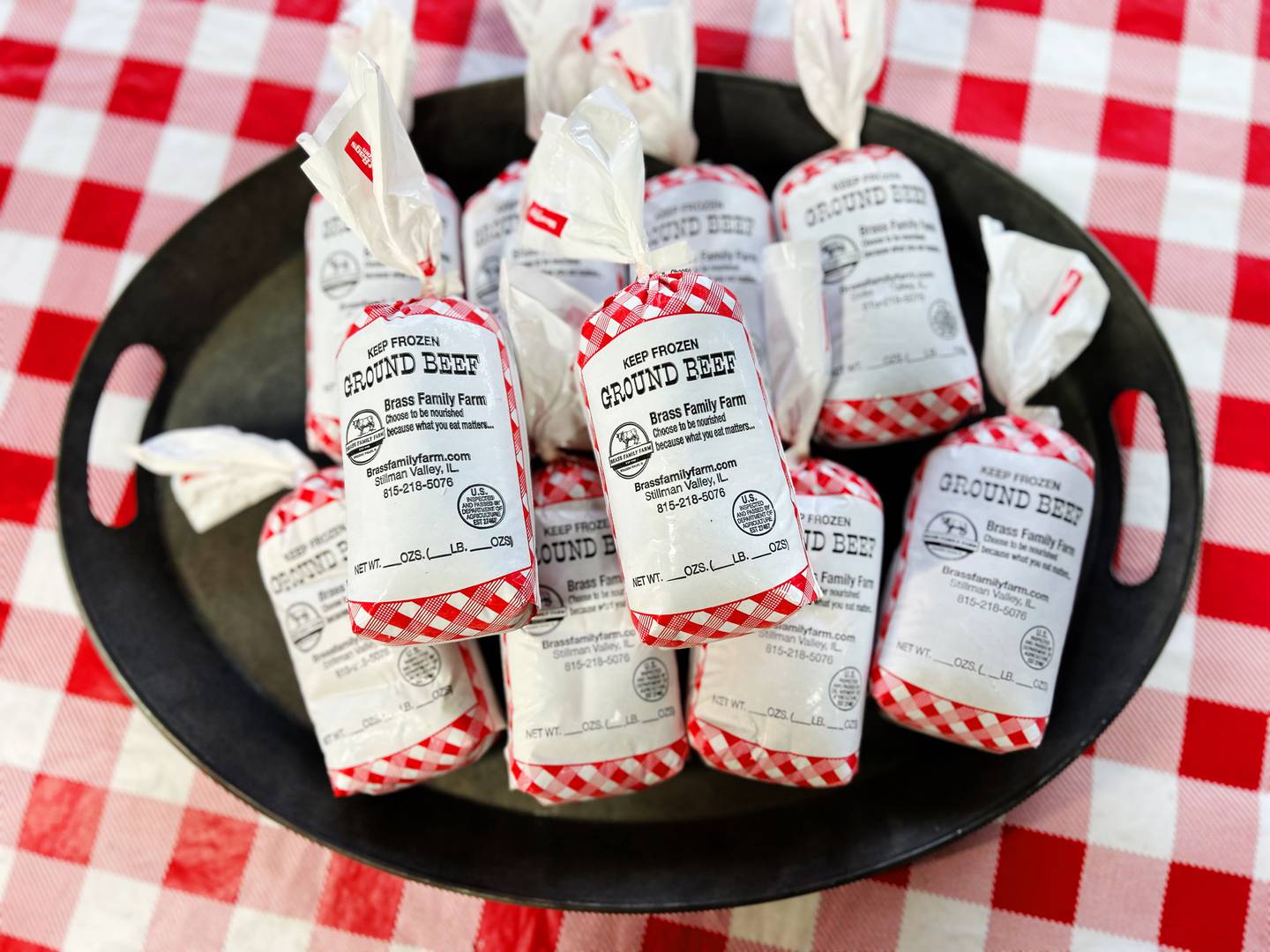 Brass Family Farm in Stillman Valley sells beef packages from eighths to wholes, as well as brisket, liver, and soup, rib and marrow bones, all from grass and healthy minerals, sold online through their website. No grain, GMOs, hormones, steroids, drugs or antibiotics are used in the feeding of them.