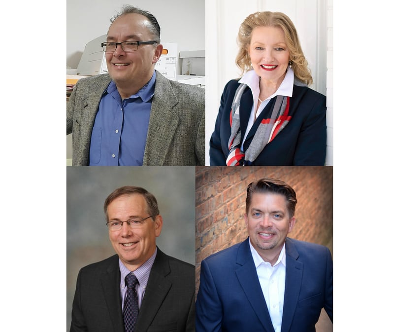 The race to represent District 4 on the McHenry County Board includes, clockwise starting at the top left, 
Paul Barthel, Suzanne Delaney, Joseph Gottemoller and Mike Shorten, all vying in the Republican primary this June for the two spots on the November ballot.