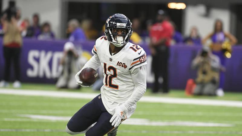 Bears wide receiver Allen Robinson runs after catching a pass during the first half against the Minnesota Vikings on Dec. 29 in Minneapolis.