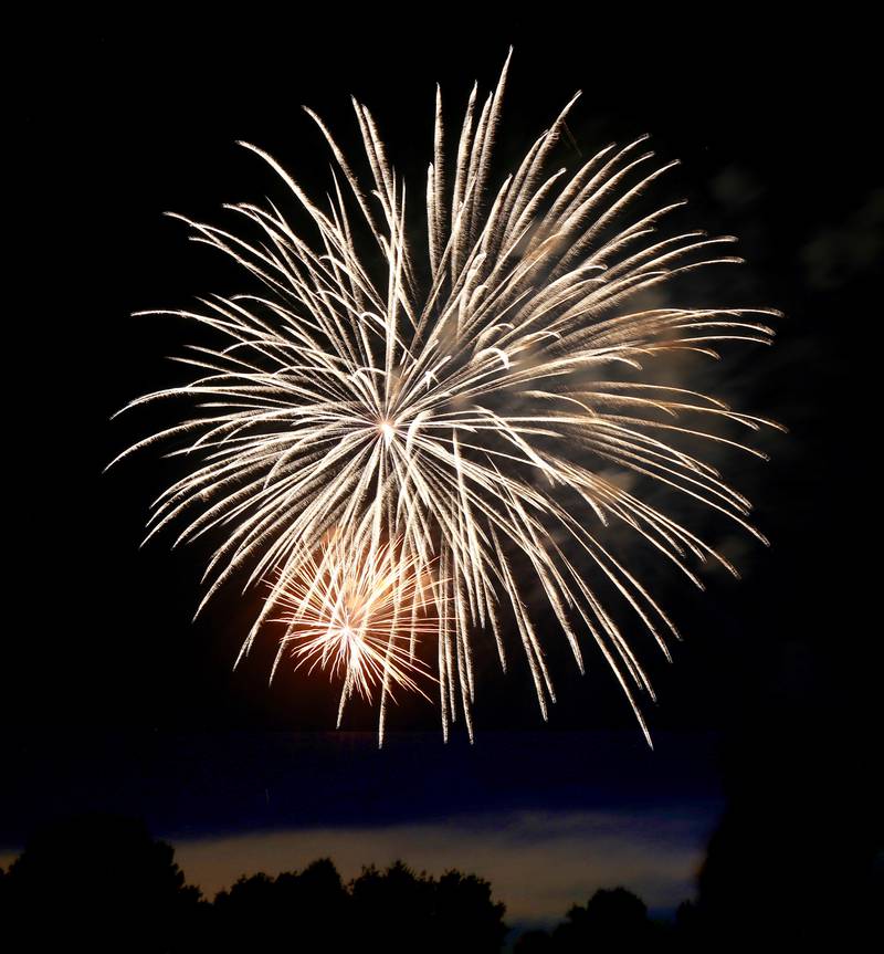 The Elburn Lions hosted a free fireworks show on Saturday, July 12, 2025 in Elburn.