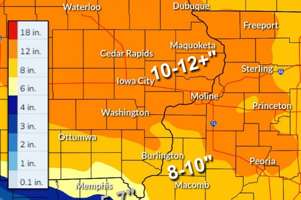 Winter storm could drop 8-12″of snow on Sauk Valley; Sterling, Rock Falls declare snow emergencies