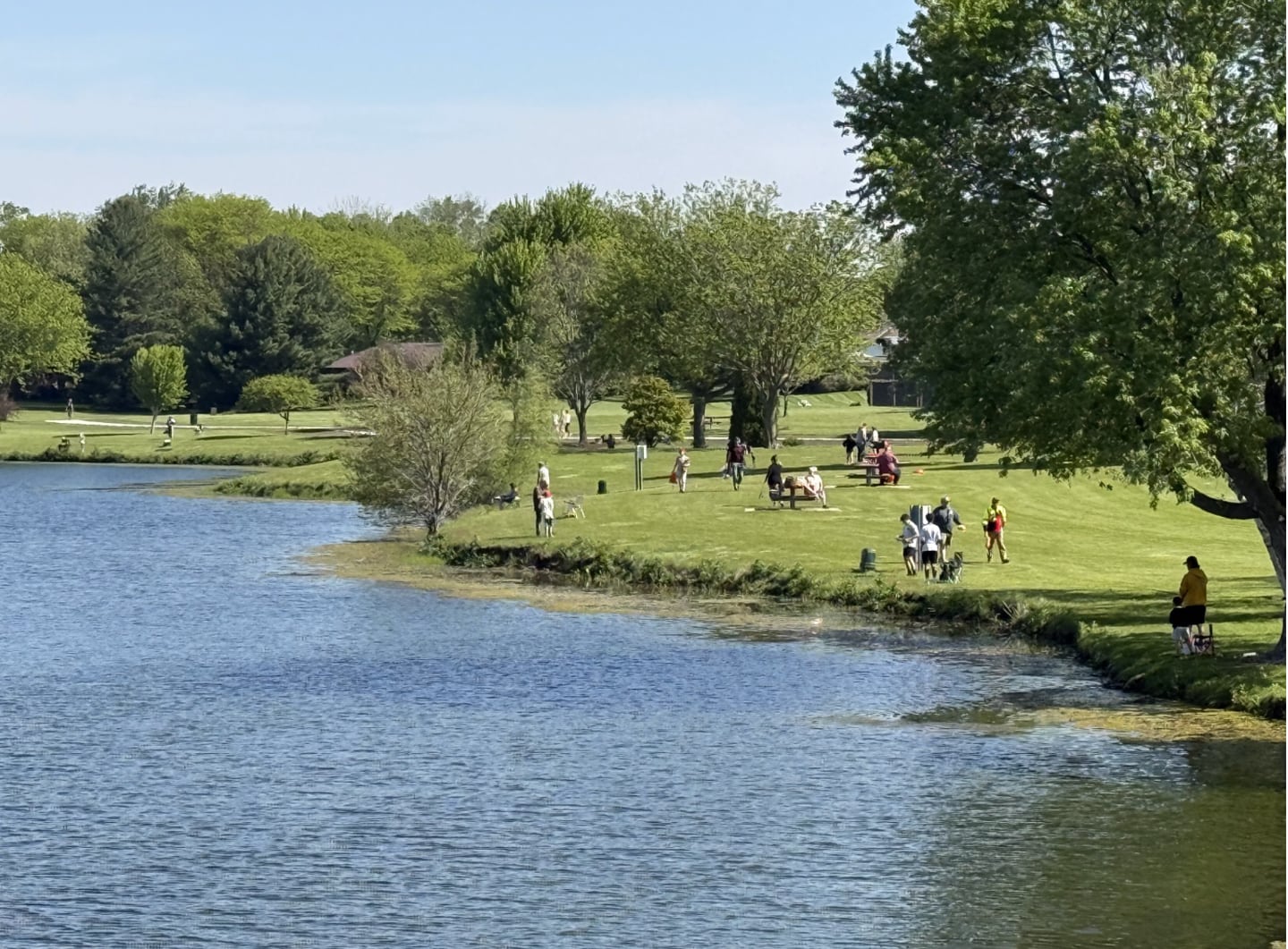 Residents and participants of the 26th Annual Free Kids Fishing Expo test out what they learned on Saturday, May 9, 2026, out on Baker Lake in Peru.