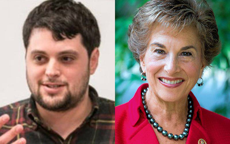 Max Rice, left, and U.S. Rep. Jan Schakowsky are candidates for the 9th Congressional District seat in the 2022 general election.