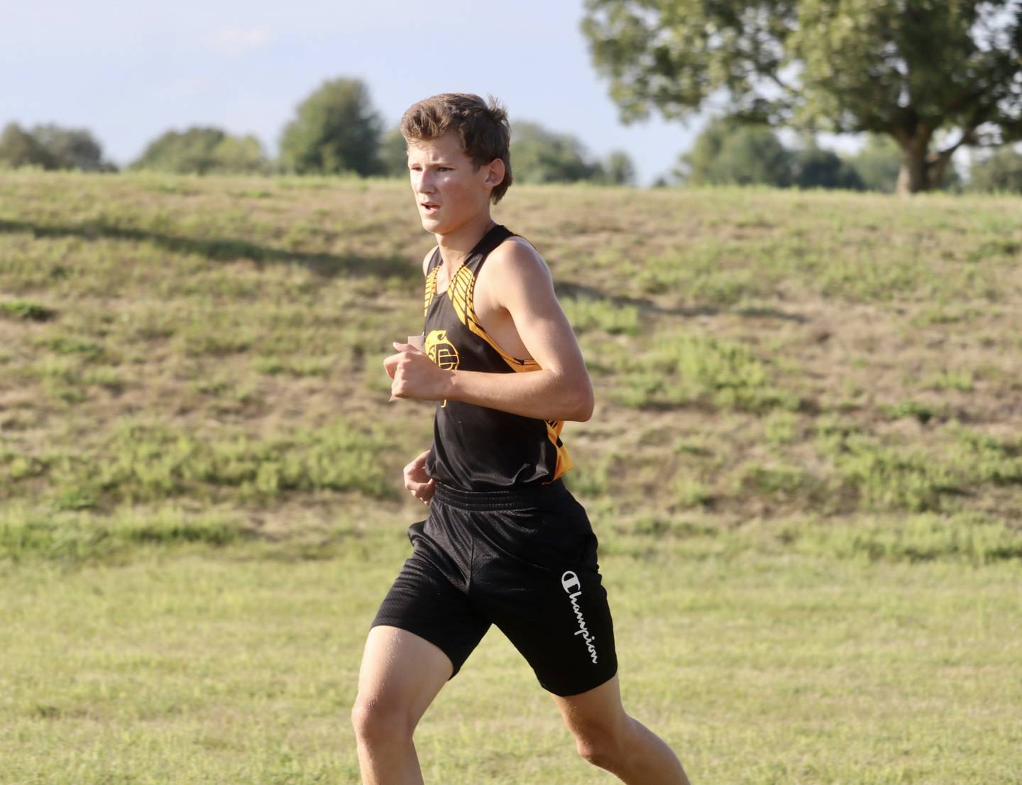 PC's Brayden Zuninga runs at Baker Lake in Peru on Tuesday, Sept. 12