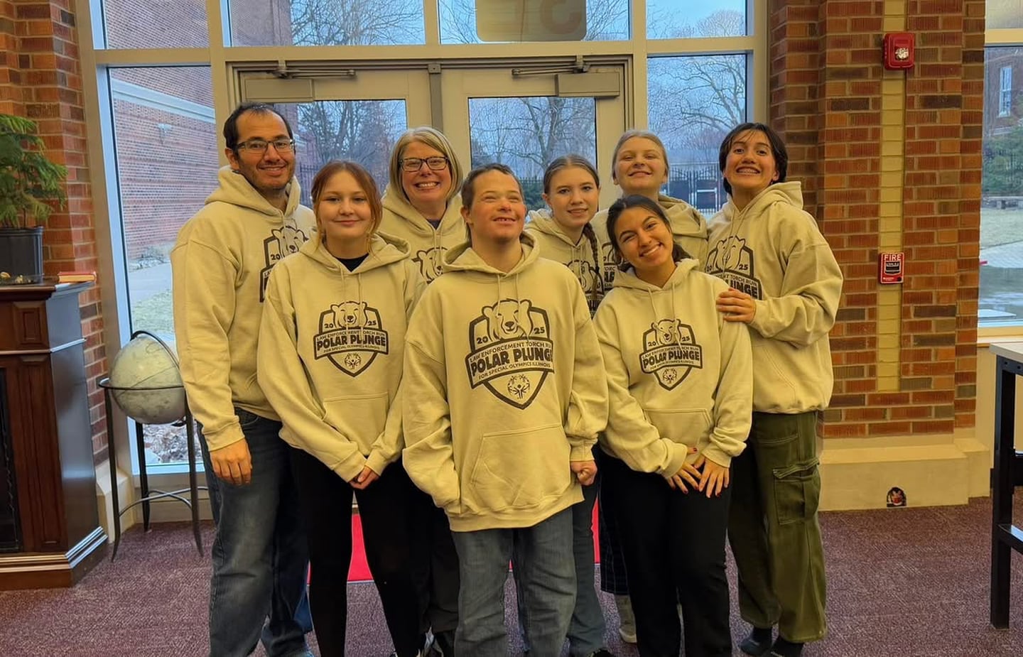 Five students and two teachers at Streator High School raised more than $3,000 for Special Olympics with their participation in hosting their own Polar Plunge.