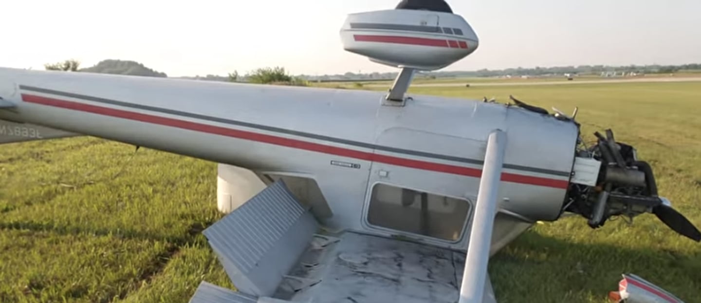 A Cessna 150 piloted by Dan Gryder crashed in a corn field in rural Rock Falls next to the Whiteside County Airport on July 24.