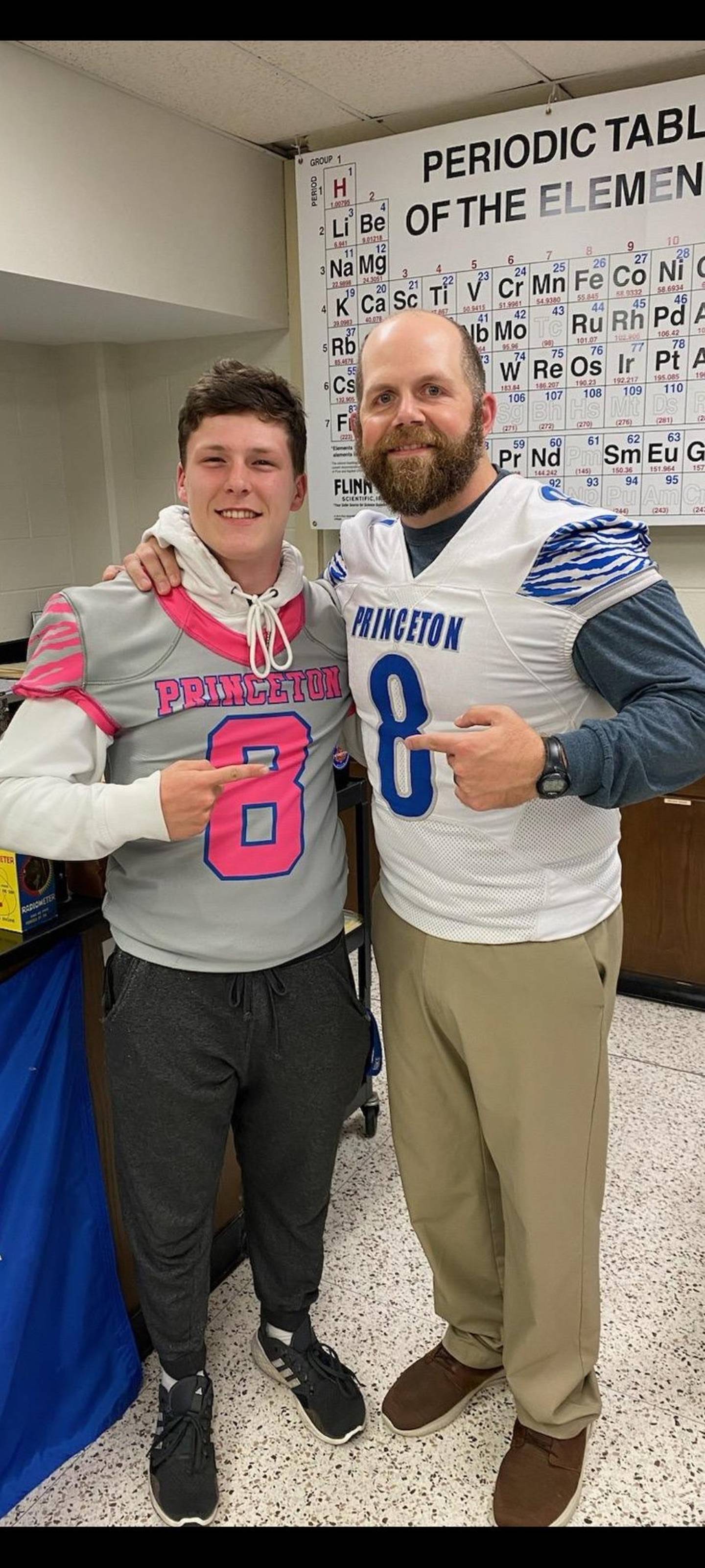 PHS senior Evan Driscoll nominated Michael Fredericks, a science teacher and basketball coach, for Teacher Appreciation Night Friday.