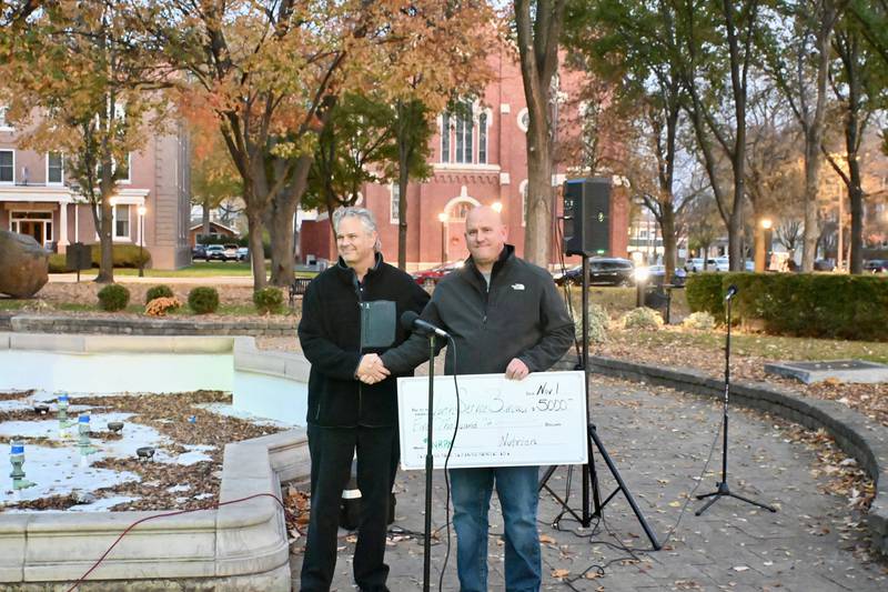 Nutrien presents $5,000 check to YSB, which will go towards funding the youth program.