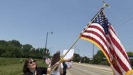 Photos: Pro- and anti-Trump rallies held in Huntley Saturday