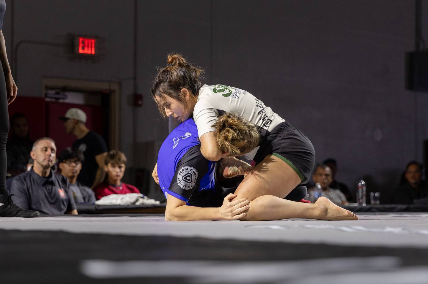 Terry Romero has Joy Hittenmiller in a front headlock during JCI 1: The Inception in Crystal Lake Sept. 6. JCI 2: The Ascension on Jan. 10, 2026, in McHenry will feature 50 athletes, 16 of them women.