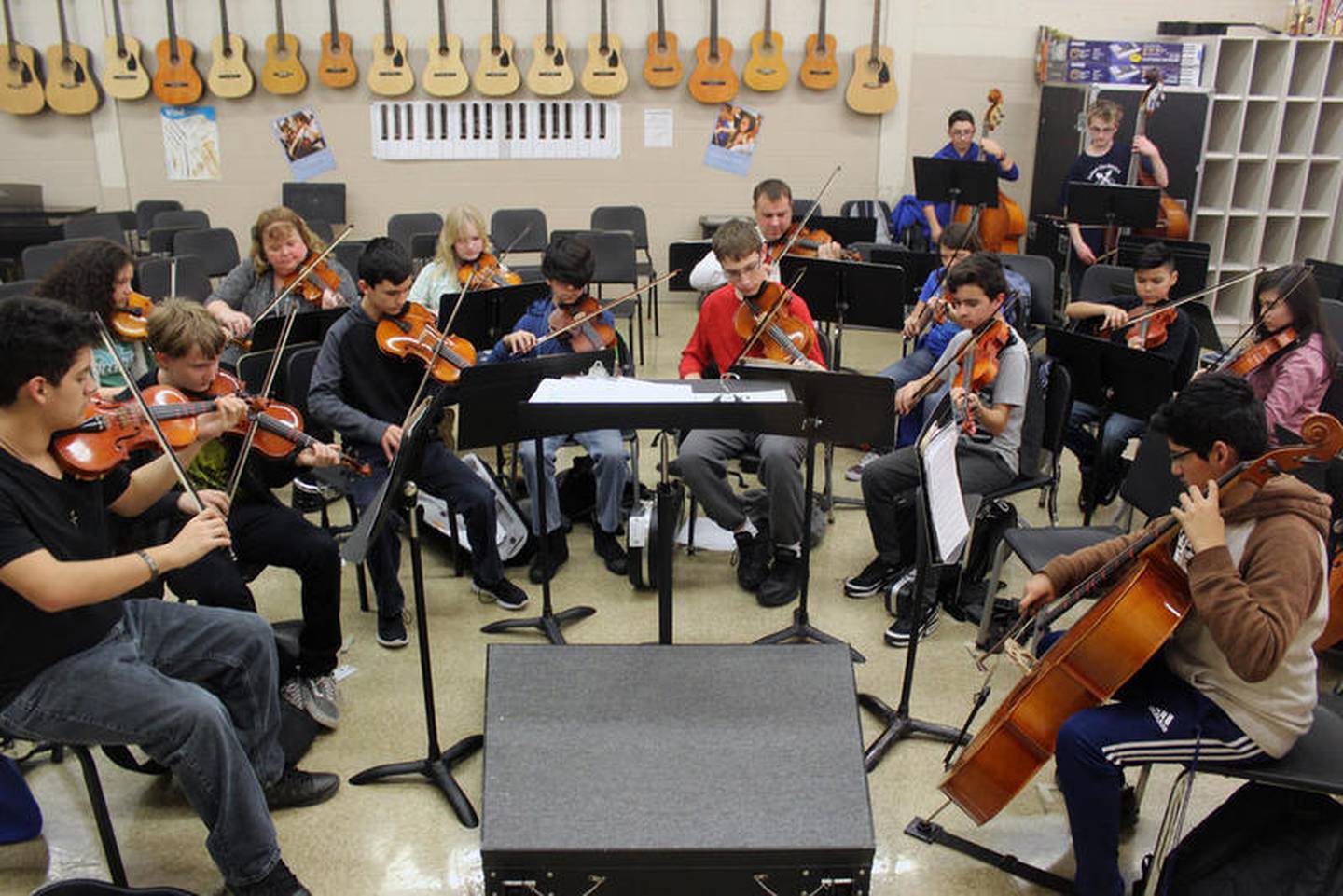 She's only had since Thanksgiving to brush up. But she's happy to participate and glad Hunt asked her to do it.

"I said, 'Yes,' because I love our music program, and the more I can support it, the better," Rouse said. "Music is such an important part of the learning process,and I want to be able to show the students it's important to me to join them on this tour."

In fact, the music program was one of the reasons Rouse wanted to work at District 86.