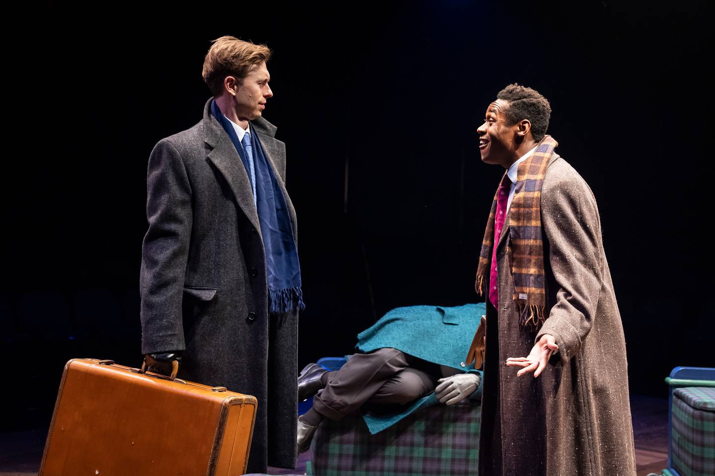 Ben Mayne, Tyler Johnson - Campion in "White Christmas" 2024 at Marriott Theatre in Lincolnshire.