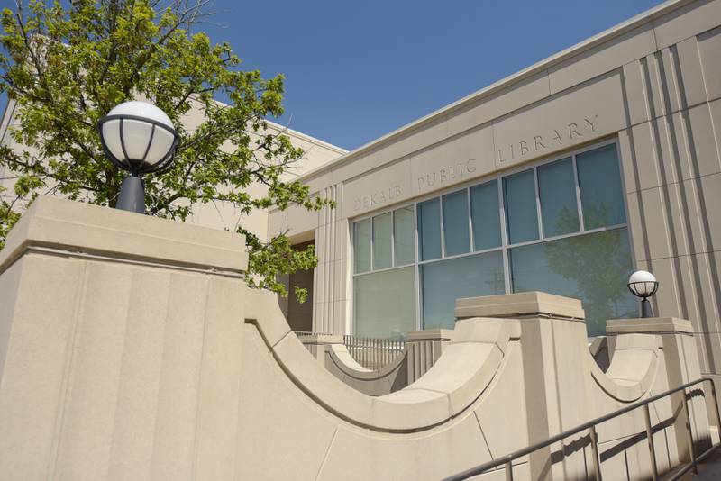 DeKalb Public Library in DeKalb.