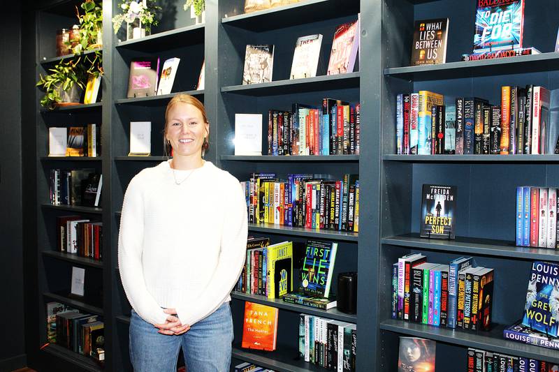 Samantha Ritchie opened The Novel Bloom in downtown Savanna on Oct. 18, having turned fhe former River Valley Designs flower shop she owned for 11 years into a business combination of books, flowers and coffees and spirits.