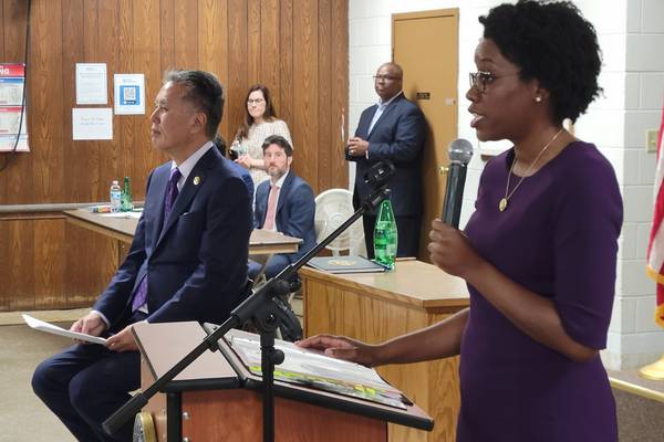 U.S. Rep. Lauren Underwood addresses rural health care issues at veterans town hall