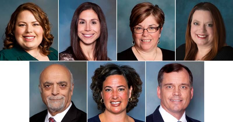 Professional Research Consultants, Inc. recently recognized seven providers from Morris Hospital & Healthcare Centers for patient care with its Five-Star Excellence Awards. Pictured are (top row, from left),  Sarah Bojak; Sherri Davis; Jennifer Frye; Dr. Mary Gordon, cardiologist; and (bottom row, from left), Dr. Hadi Hedayati, rheumatologist; Stacey Johnson; and Dr. Bradley Lawton, family medicine.