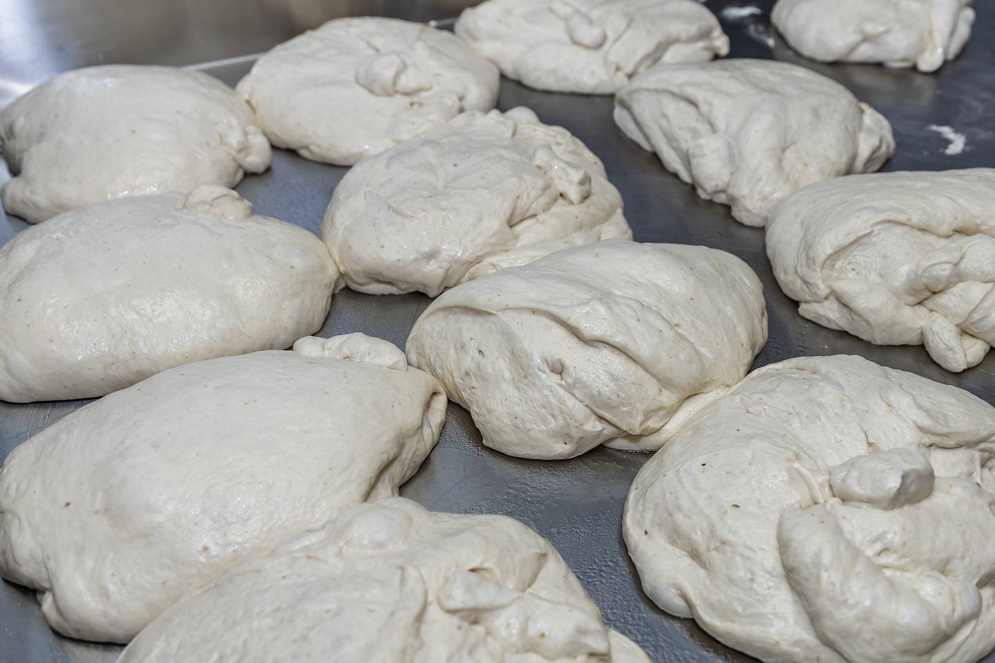 Sourdough bread loaves begin the rising process at Nicola's Heavenly Cucina in Lockport on Dec. 18, 2024.