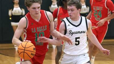 Photos: Sycamore boys basketball hosts La Salle-Peru in conference matchup