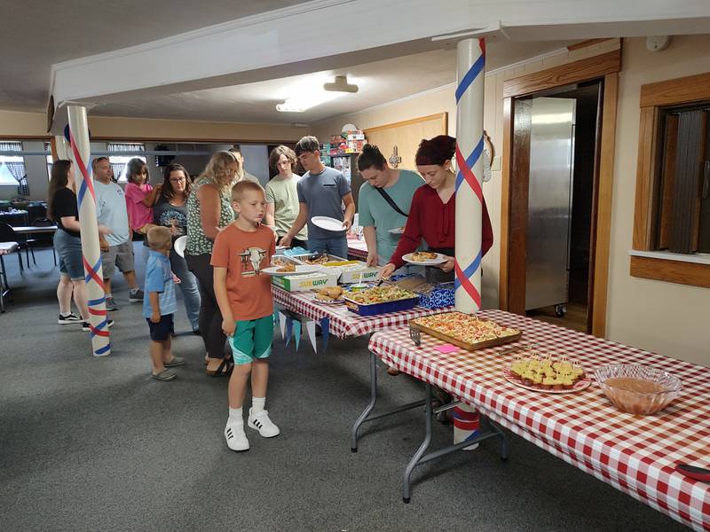 Members and friends of the Plano Methodist Church gathered for a worship service and picnic on Sunday, July 13, 2025.