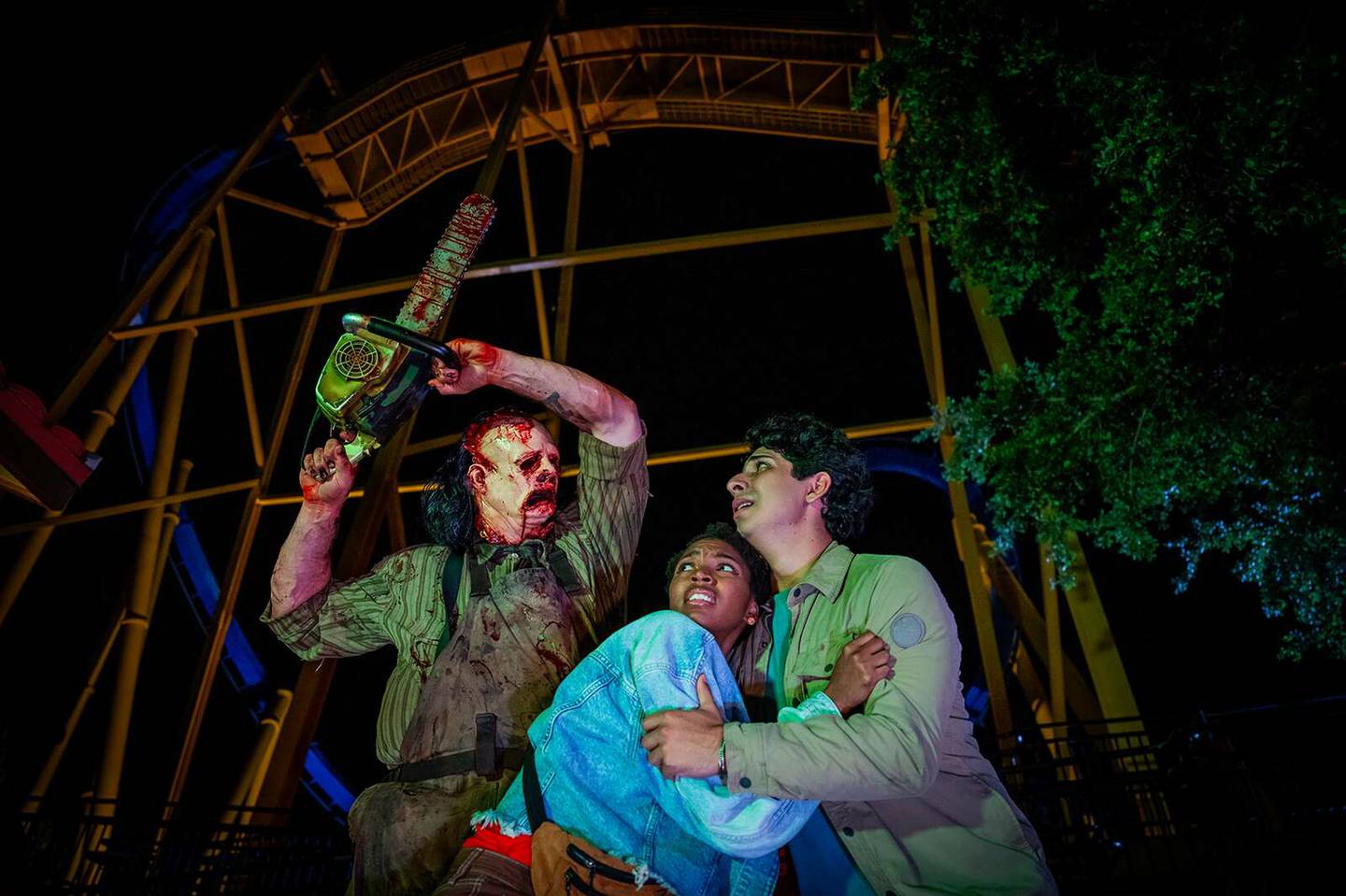 Prepare to be scared during Six Flags Great America’s Fright Fest, which includes a haunted maze based on “Texas Chainsaw Massacre.”