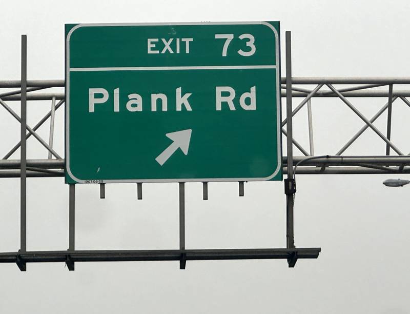 A view of the Plank Road exit on Tuesday, March 3, 2026, near the intersection of Interstate 80 and Plank Road in Peru. The City of Peru Committee of a Whole met on March 2 and agreed to increase the Plank Road speed limit from Midtown Road to near the Electric and Public Works building from 35 mph to 45 mph.