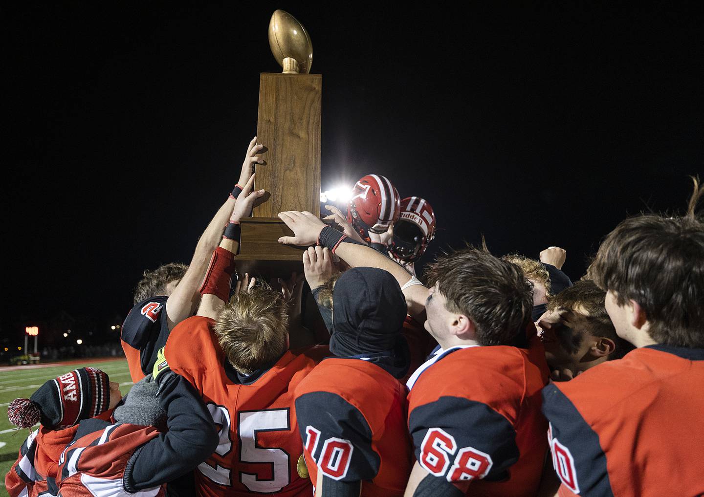 The Amboy Clippers are back to back champions after defeating Milledgeville Friday, Nov. 22, 2024, in the 8-man football championship in Monmouth.