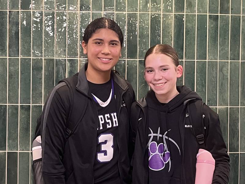 Jiselle Lopez (left) and Peyton McCarthy, Hampshire