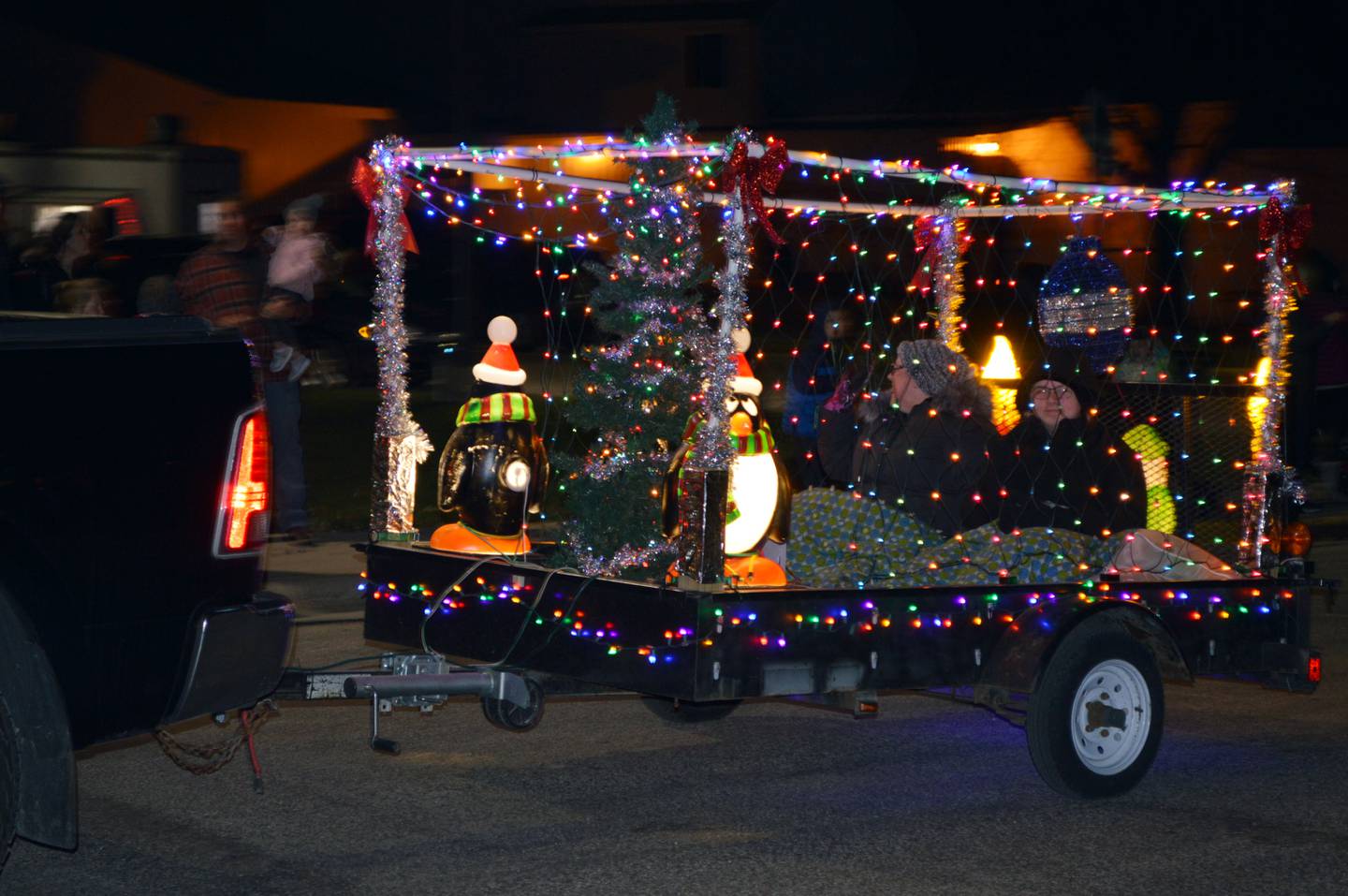 An entry in the Light Up Santa Parade in Forreston rolls by on Dec. 3. The parade was a new part of the village's annual Christmas in the Country celebration.