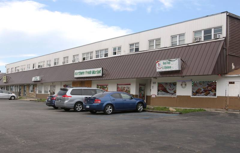 Shaw Local file photo - The Hunter Hillcrest property Monday, Aug. 23, 2021, from 1011 through 1021 Hillcrest Drive in DeKalb. Hunter Hillcrest is a mixed-use building that has retail and residential space. On Monday, April 25, 2022, the DeKalb City Council approved a construction bid to demolish the building, set for the week of May 9. The city plans to put the property up for sale alongside the adjacent vacant space once used for Campus Cinemas. The shopping center was formerly owned by Evanston-based Hunter Hillcrest.