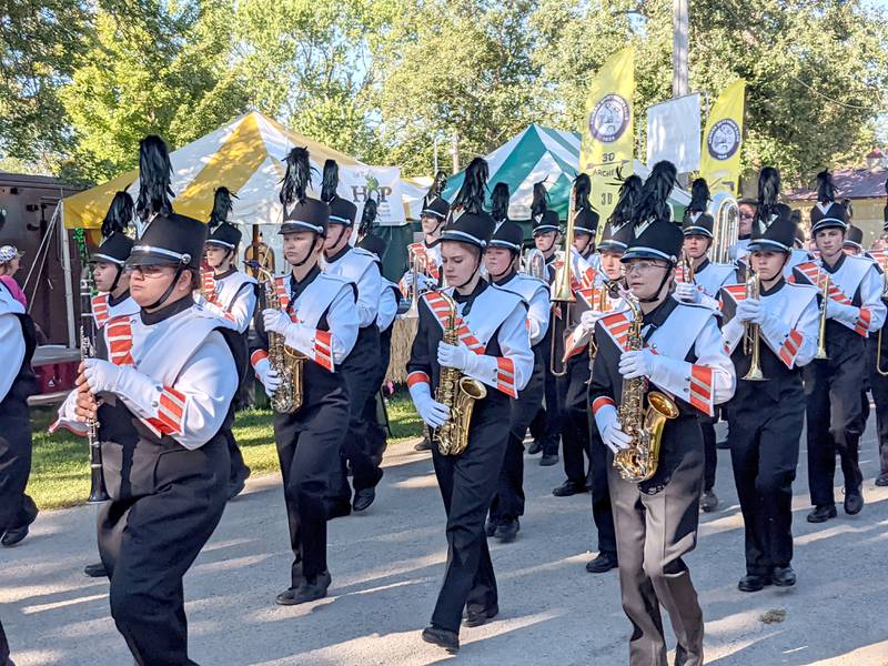 The Sandwich High School Renegade Regiment marching band performed Sept. 4, 2024, on opening day of the Sandwich Fair.