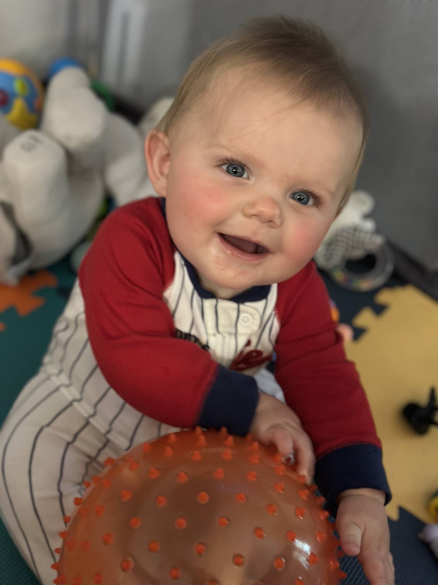 Kayden Stroud is the nine-month-old son of Daniel and Nicole Stroud of Malden.