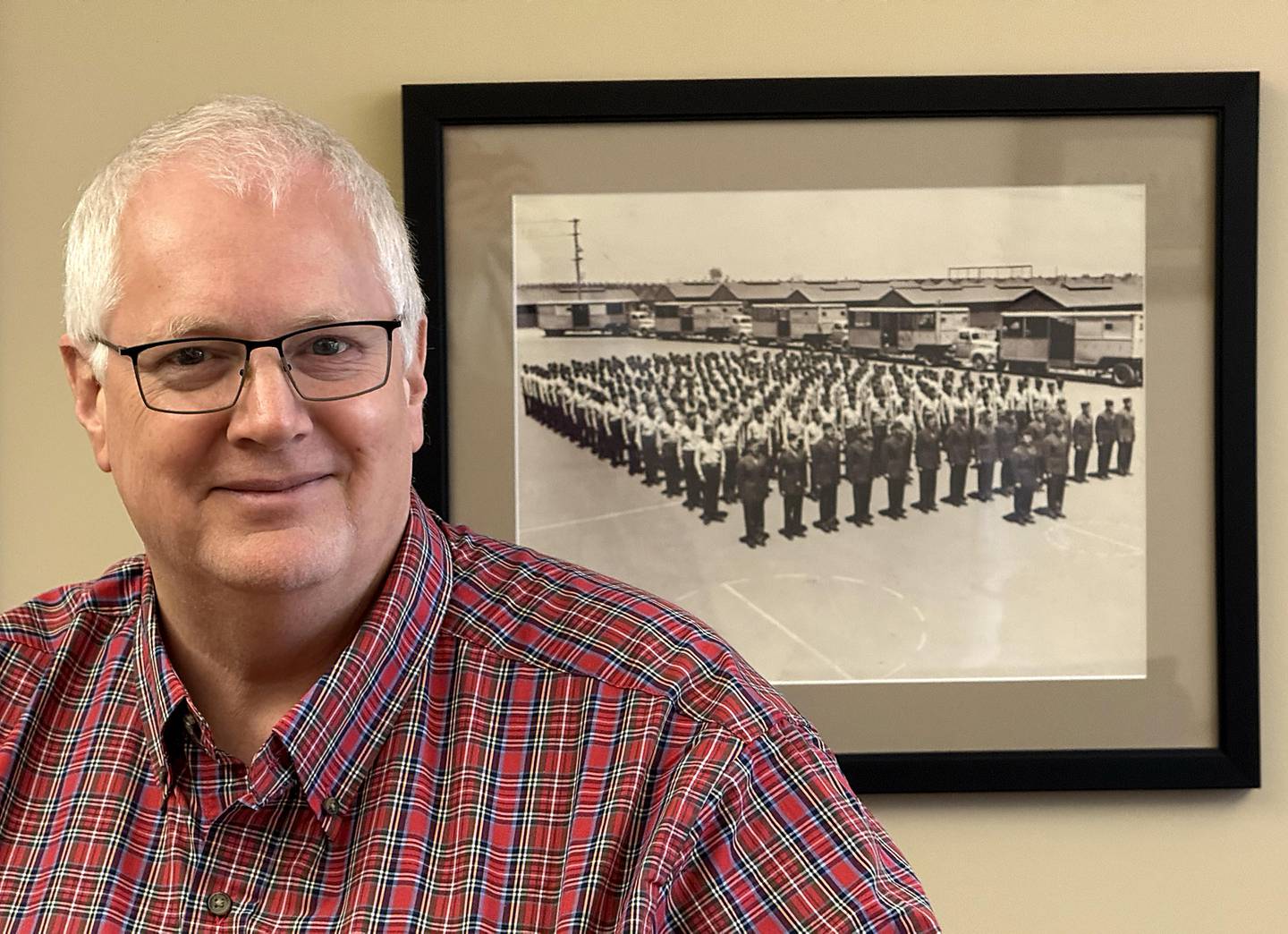 Michael Iwanicki, the superintendent of the McHenry County Veteran's Assistance Commission, in his office on Tuesday, Nov. 4, 2025, at the McHenry County Administration Building in Woodstock. He  plans to retire Jan. 2, 2026, after more than 20 years of connecting McHenry County veterans  to services and programs.