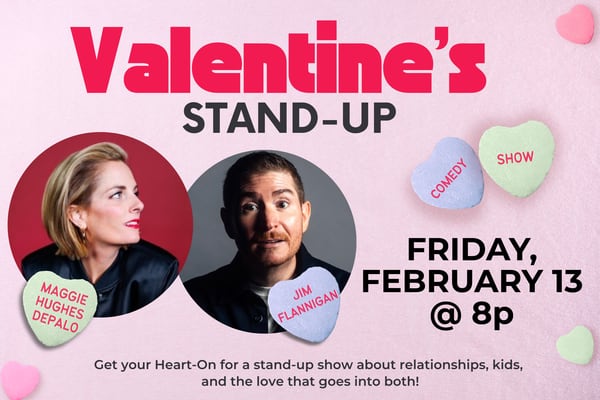 Laugh your heart out this Valentine’s Day with live comedy on Raue Center for the Arts 