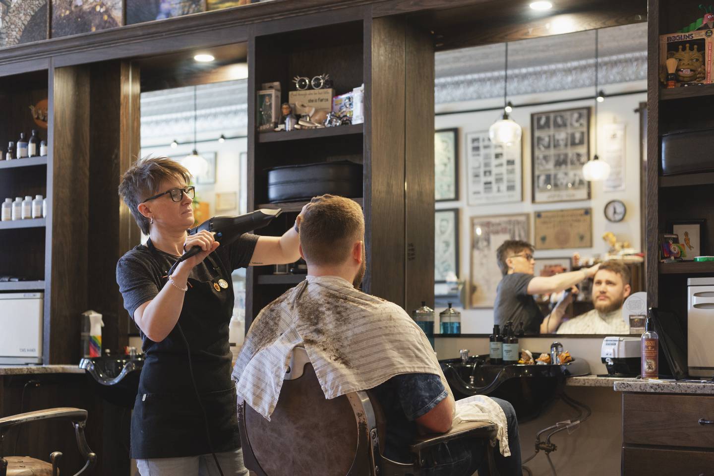 At Beardsgaard Barbers you'll get a tailored styled suited to your hair type and texture.