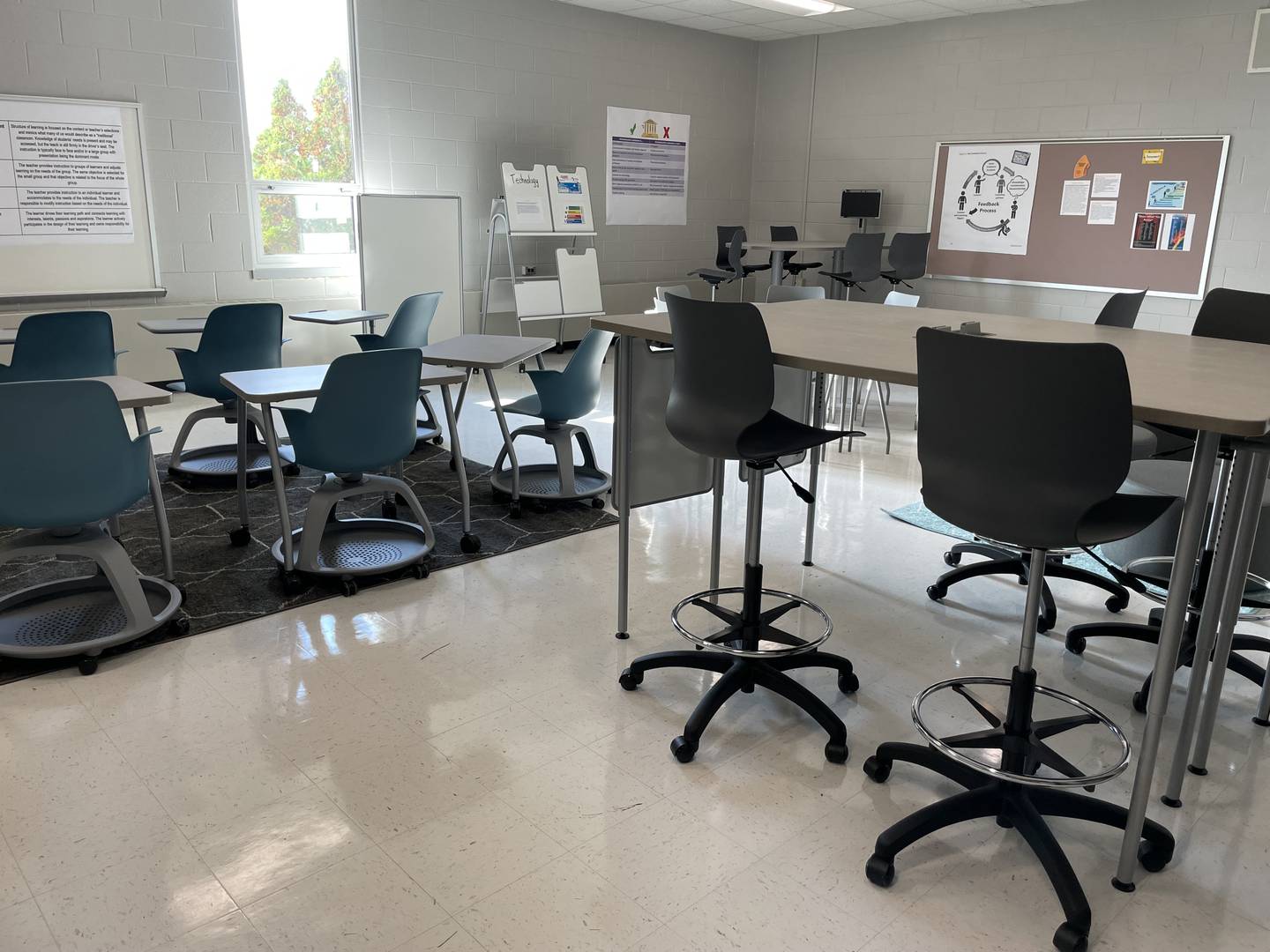 The interior of the Kaneland IgKnight Academy is shown. The school will open to students in the fall of 2023.