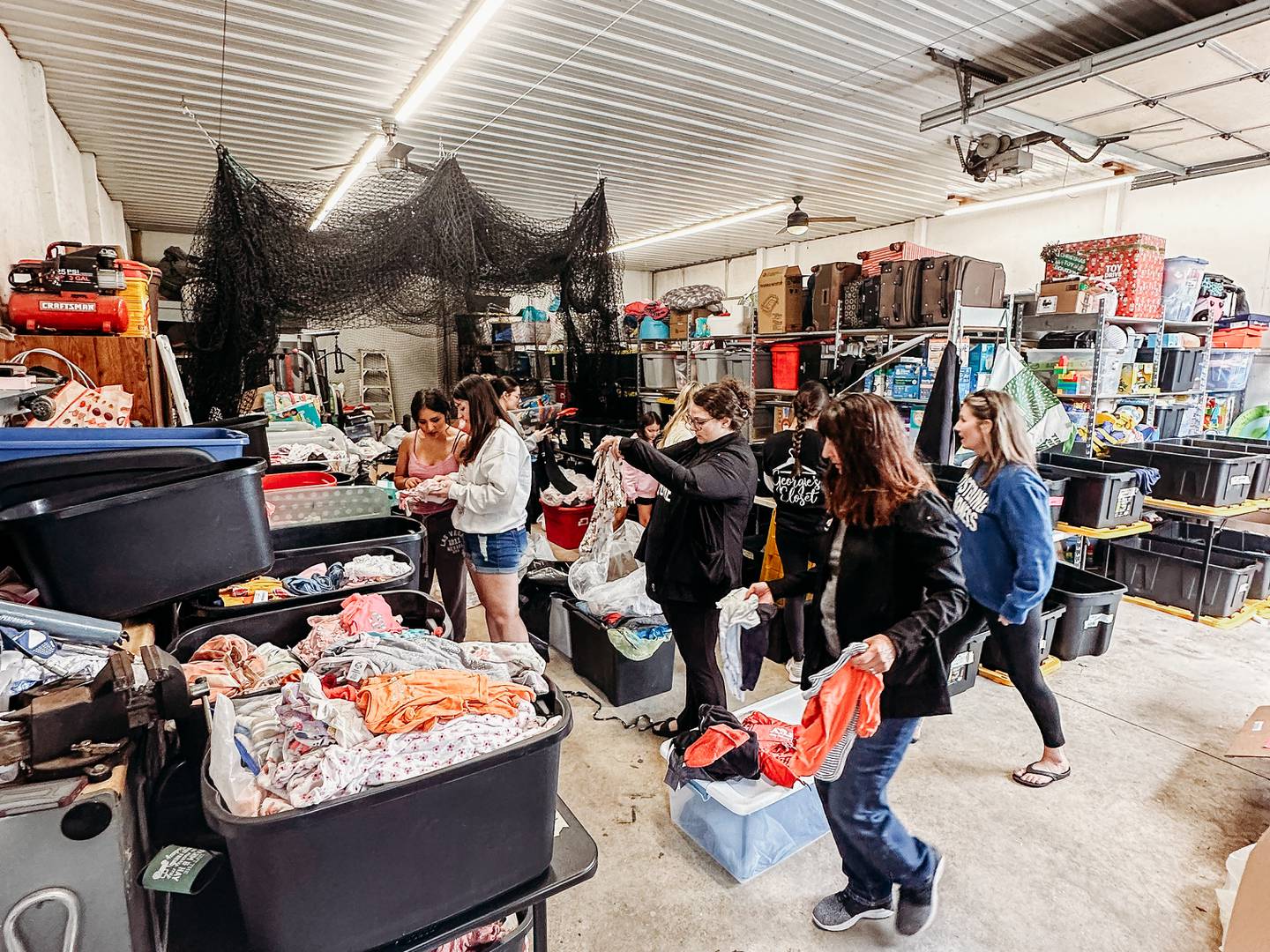Volunteers from ABC Pediatrics joined Georgie's Closet for a volunteer day.