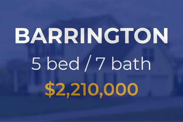 Single-family home sells for $2.21 million in Barrington