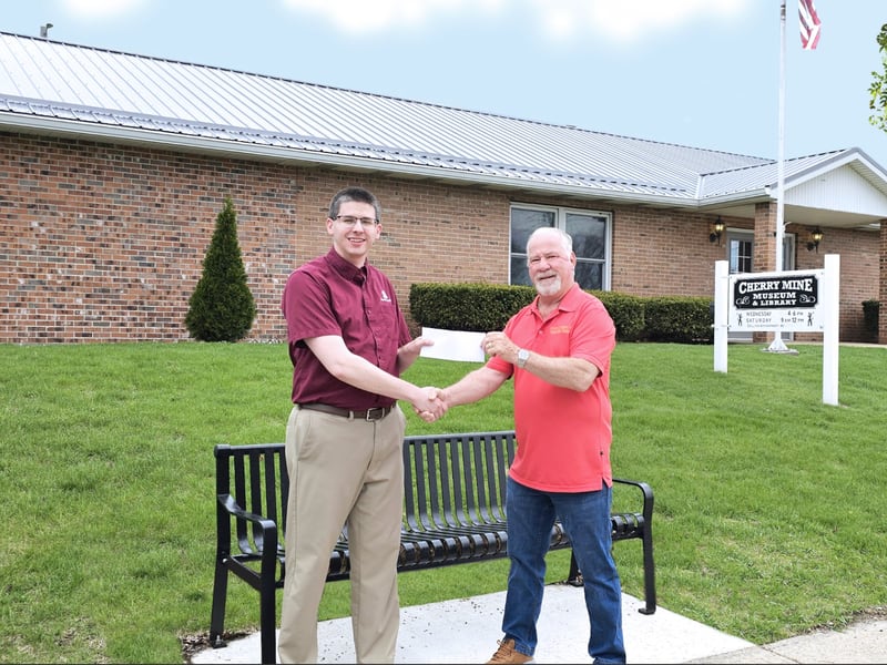 Cherry Car Cruise Committee donates $5,000 to the village