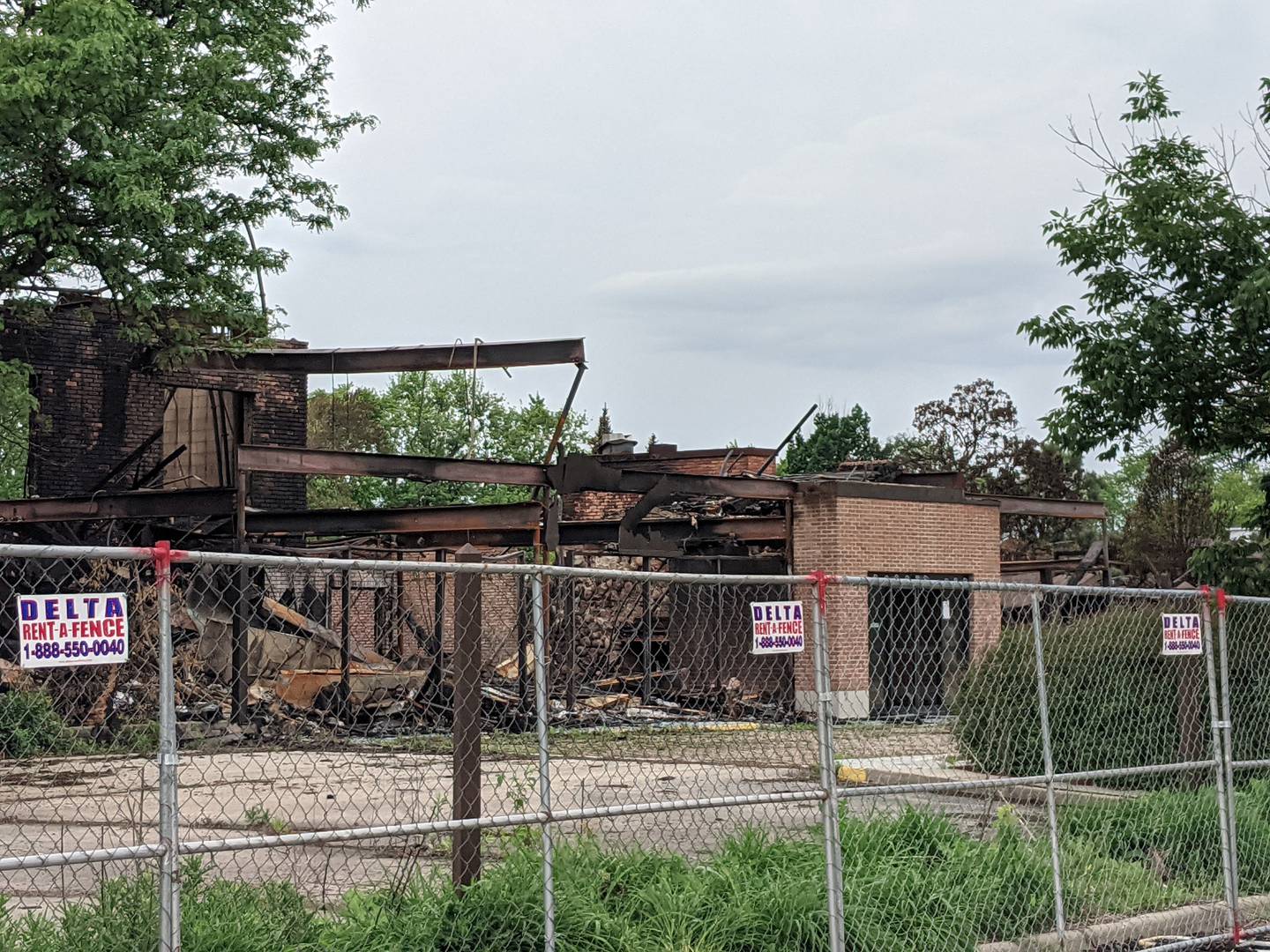The main lobby, Bourbon Street, and the A, B and E wings of the hotel rooms at Pheasant Run were destroyed, according to a news release from the St. Charles Fire Department.