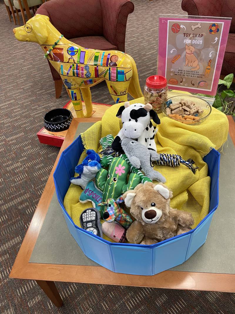 The celebrate getting through the dog days of summer, the Princeton Public Library will be hosting a dog toy swap throughout the month of August.