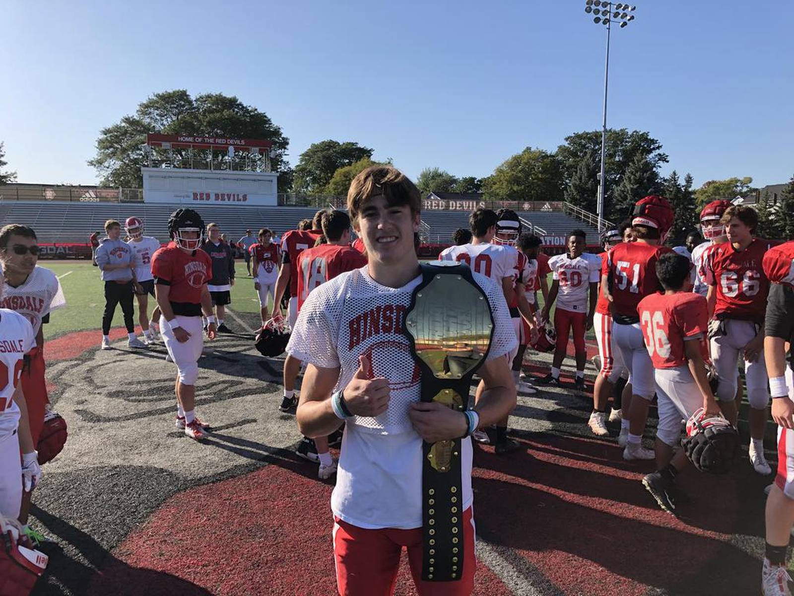 Hinsdale Central's Braden Contreras wins the Week 6 Team of the Week