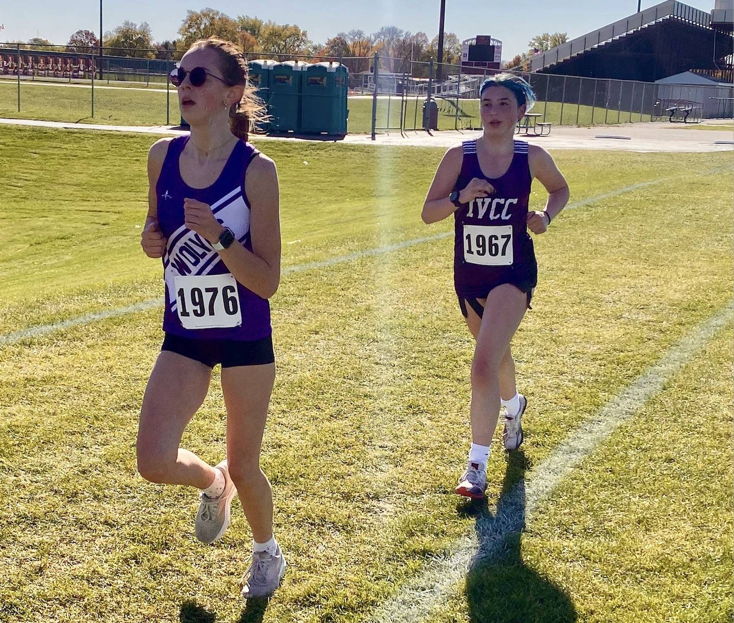 IVCC's Tatiana Serna runs in the NJCAA Division II Region IV Meet on Saturday, Oct. 26 in Lockport.