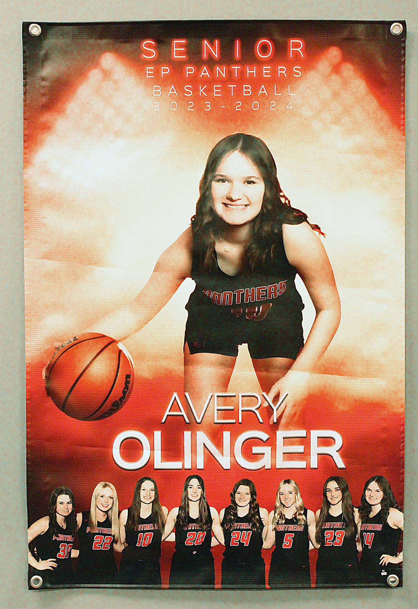 Nicole Olinger's downtown Prophetstown studio showcases examples of her work, from high school senior photography to sports poses which make for creative composite images for banners and social media gameday graphics.