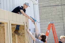 Photos: Mini-food center construction at Dixon library