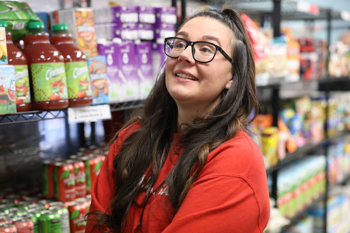 4 K.I.D.S Sake founder Theresa Watson attends a press conference to announce a $5,499 donate by the Illinois Treasury Department on Thursday, Dec. 18, 2025 in Bolingbrook.