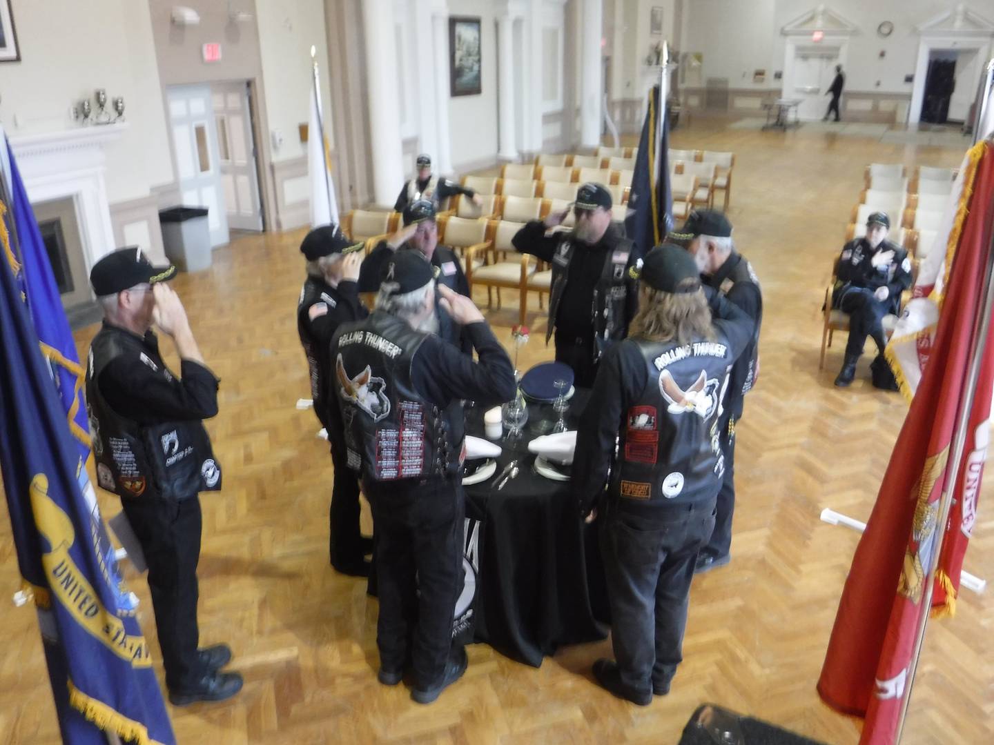 A POW/MIA Remembrance Table Ceremony is shown in this undated photo taken at the Capt. James A. Lovell Federal Health Care Center in North Chicago.