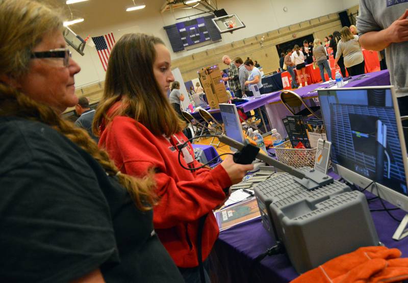 Hundreds packed Illinois Valley Community College’s gym Wednesday for the 51st College and Career Night, which connected students and parents with recruitment representatives from 40 universities throughout the Midwest and beyond.