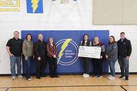 CHS Rochelle presents donation to Ogle County Educational Cooperative