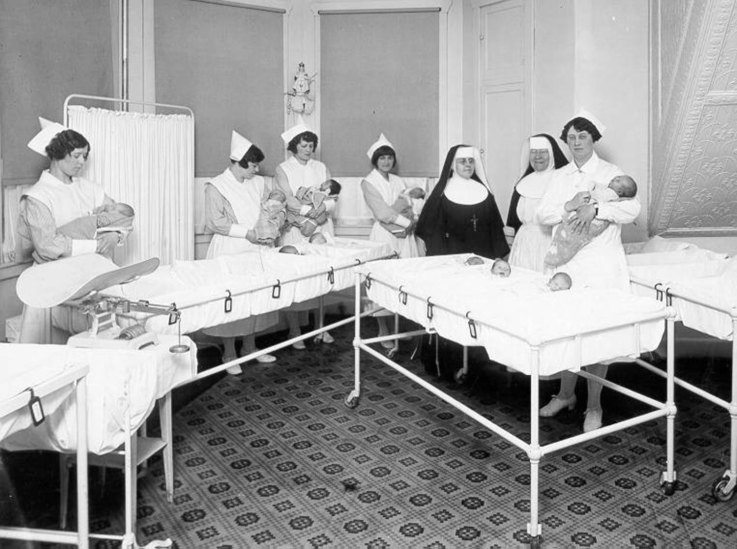 Pictured is Ascension Saint Joseph - Joliet nursery in 1932. That year, 706 babies were delivered at the hospital.